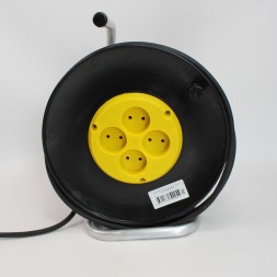 Удлинитель силовой на катушке для алмазного бурения с 4-мя розетками 2х2,5 50 метров