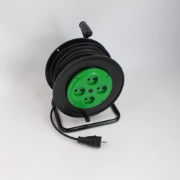 Удлинитель силовой на катушке для алмазного бурения с 4-мя розетками  2х2,5 30 метров