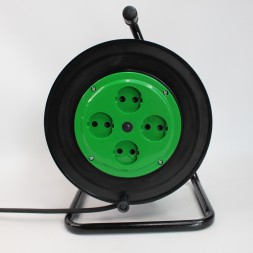 Удлинитель силовой на катушке для алмазного бурения с 4-мя розетками  2х2,5 30 метров