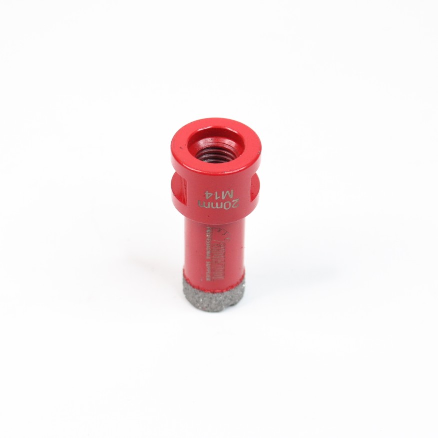 Алмазная коронка для плитки 20мм M14 высота сегмента 10мм