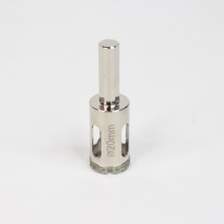 Алмазная коронка для плитки 20мм высота сегмента 5мм Шестигранник длина 65мм