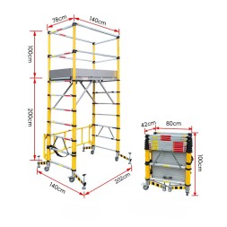 Строительные леса  складные 3 м.  (Вышка-тура)
