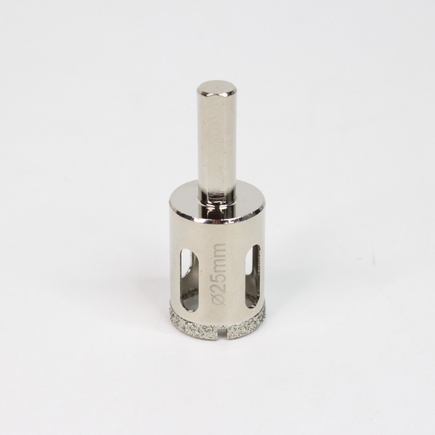 Алмазная коронка для плитки 25мм высота сегмента 5мм Шестигранник длина 65мм