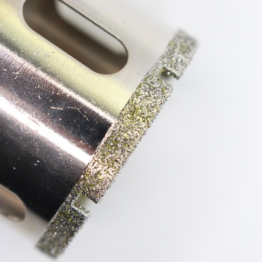 Алмазная коронка для плитки 40мм высота сегмента 5мм Шестигранник длина 65мм