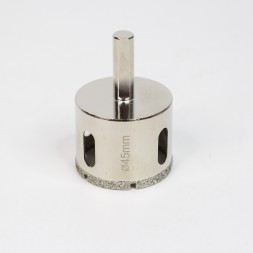 Алмазная коронка для плитки 45мм высота сегмента 5мм Шестигранник длина 65мм