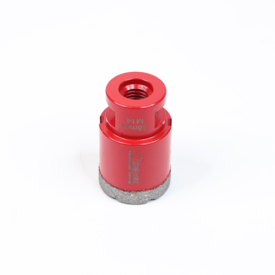 Алмазная коронка для плитки 38мм M14 высота сегмента 10мм