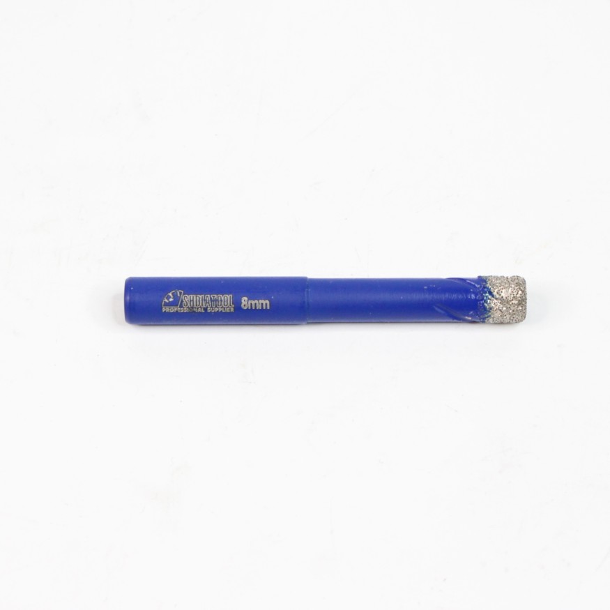 Алмазная коронка для плитки 8мм высота сегмента 5мм Шестигранник длина 65мм