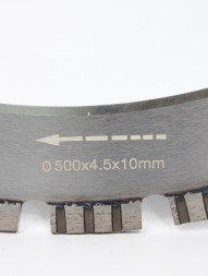 Кольцо Диск 500 алмазный по бетону TURBO