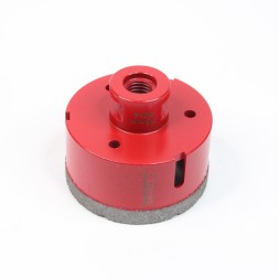 Алмазная коронка для плитки 75мм M14 высота сегмента 10мм