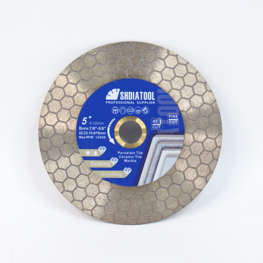 Диск алмазный для плитки 125мм  Высота сегмента 25мм толщина 1,7мм Центральное отверстие 22,2мм