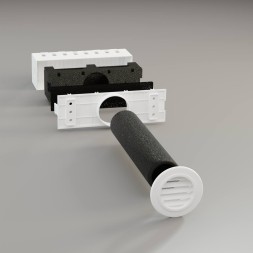 Приточный вентиляционный клапан белый SKF PRO 64-67