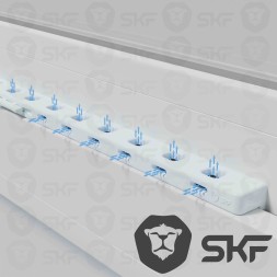 Оконный приточный вентиляционный клапан SKF белый