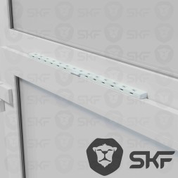 Оконный приточный вентиляционный клапан SKF белый
