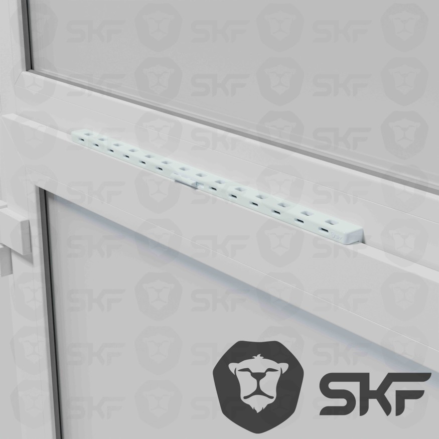 Оконный приточный вентиляционный клапан SKF белый