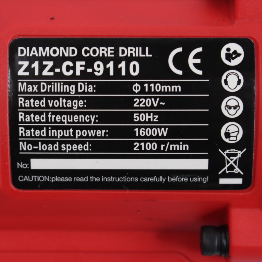 Дрель алмазного бурения JINDU Z1Z-CF-9110 1-1/4