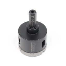 Алмазная коронка для плитки 50мм высота сегмента 10мм Шестигранник длина 80мм