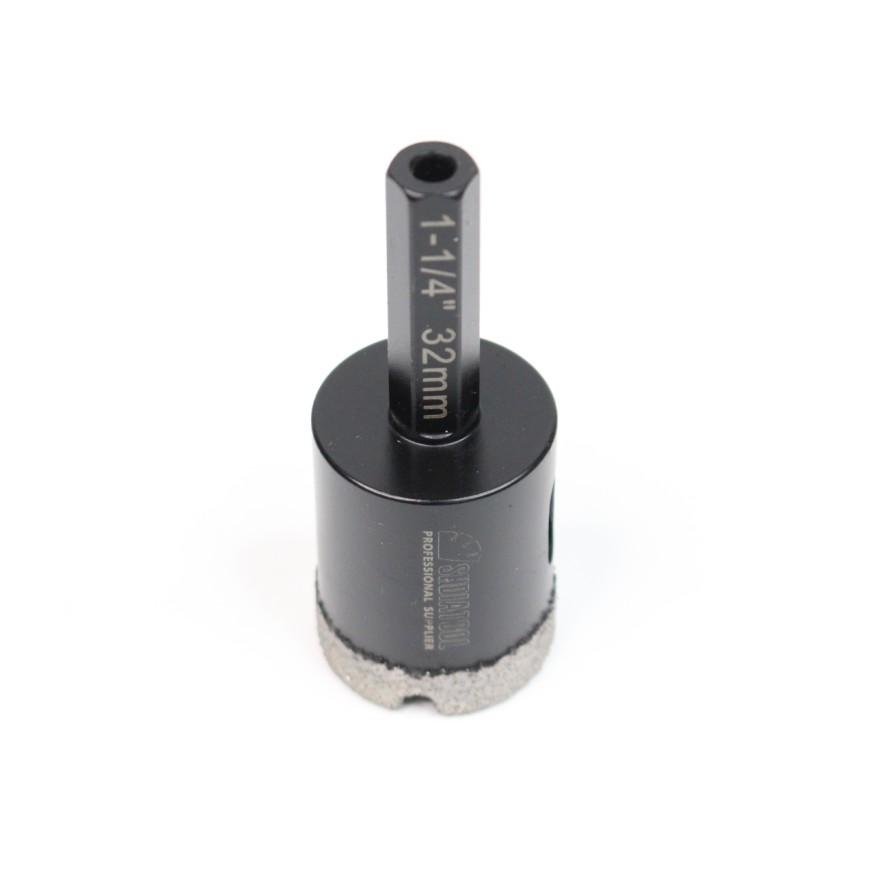 Алмазная коронка для плитки 32мм высота сегмента 10мм Шестигранник длина 80мм