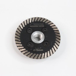 Диск алмазный для плитки 75мм M14 Высота сегмента 10мм толщина 2,1мм Центральное отверстие мм