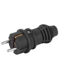 Вилка ЭРА VX13-B-IP44 каучуковая