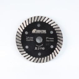 Диск алмазный для плитки 75мм  Высота сегмента 8мм толщина 1,1мм Центральное отверстие 10мм