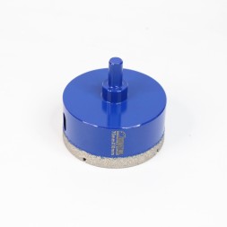 Алмазная коронка для плитки 75мм высота сегмента 10мм Шестигранник длина 65мм