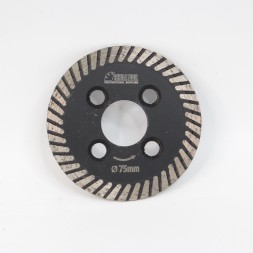 Диск алмазный для плитки 75мм  Высота сегмента 10мм толщина 2,1мм Центральное отверстие 10мм